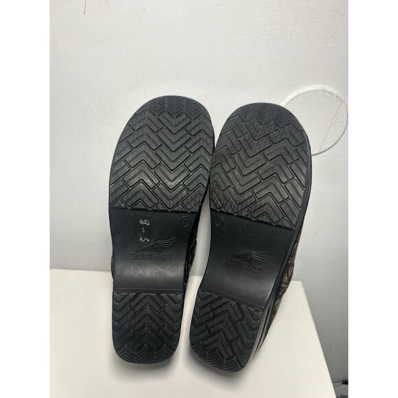 Dansko Paisley Tapestry Brown jewel Clogs size EU 40 US 9 Retro 70s Boho nurse - Picture 11 of 14